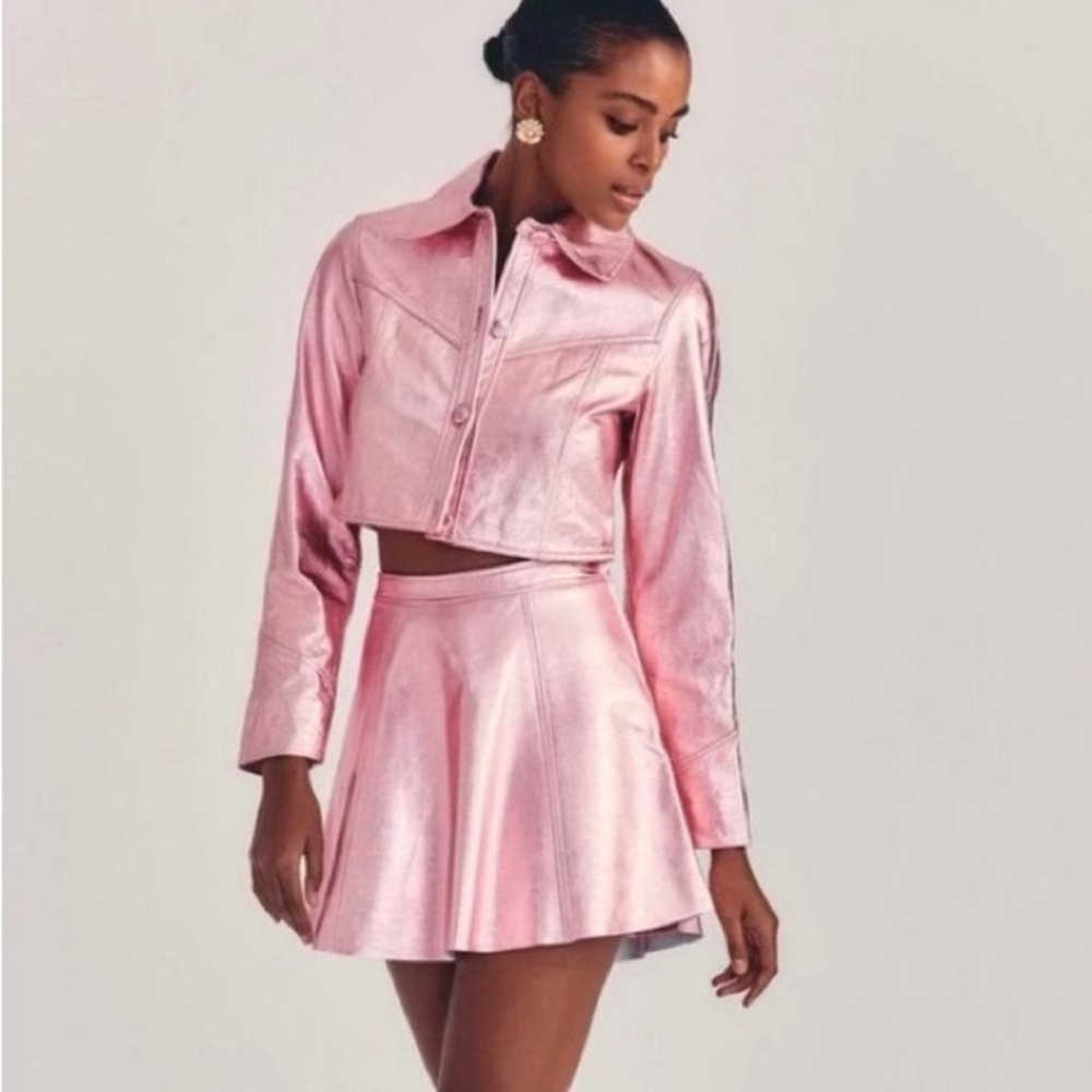 Loveshackfancy set!! Top+skirt together. India jacket (XS) and Dornie skirt (0)